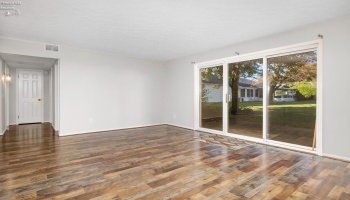 Living room and outside patio doors