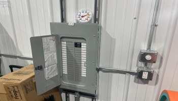 100 Amp service in each unit along with 3 wall outlets (you can add as many more as you please).