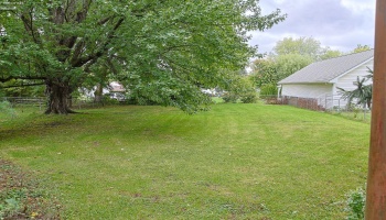 Large back yard