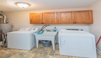 Laundry room with utility sink