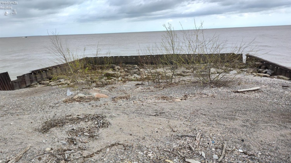 Existing seawall Looking North