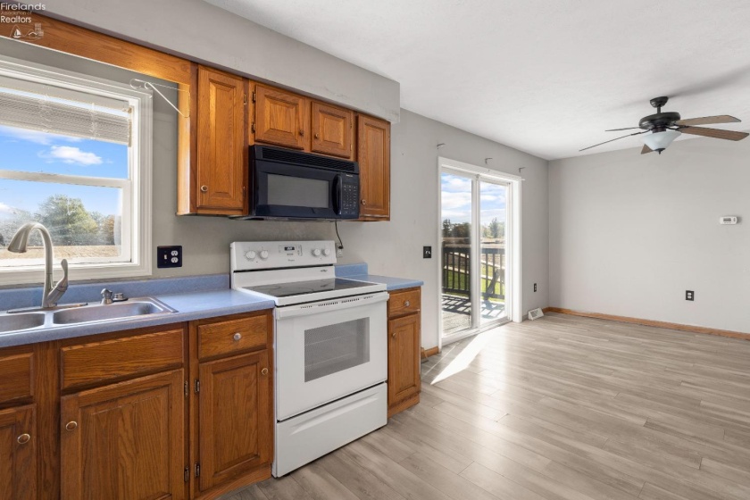 Kitchen open to Dining Area