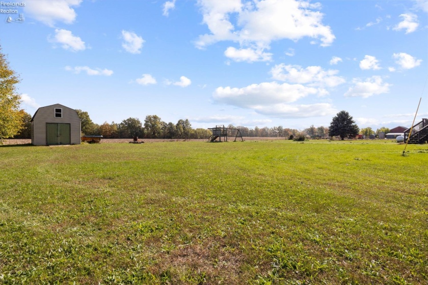 Backyard with Storage Shed