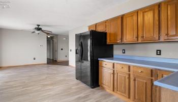 Kitchen open to Dining Area