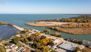 Aerial View of the Lots, the Huron River and Lake Erie