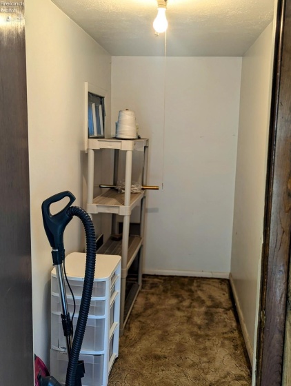 Walk in closet off the living room