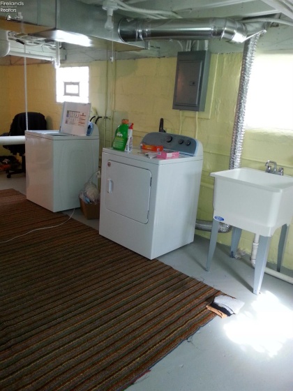 Basement Laundry area and electric panel