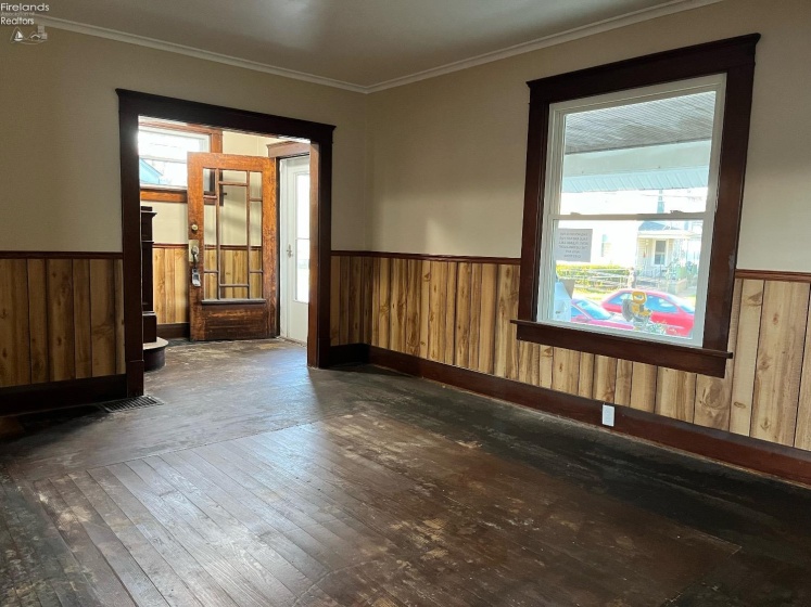 Living room looking toward foyer