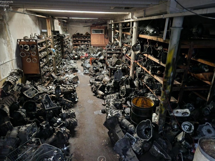 Inside the block building basement, all parts in this building are not included with the asking price but are negotiable.