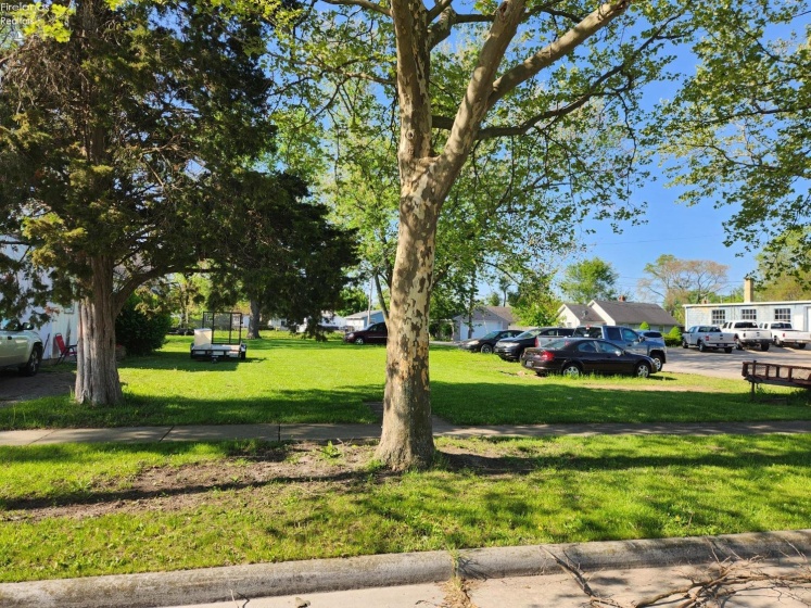 View from Seavers Street, there are 2 lots on Seavers Street that are included for extra parking possibly.