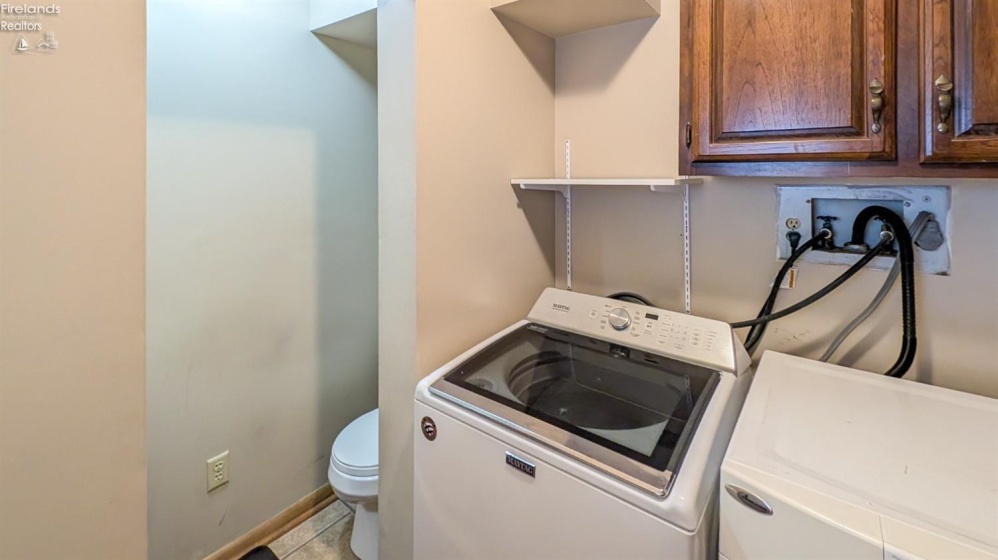 1st floor laundry & half bath