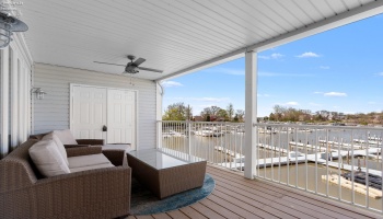 View of the condo from the marina docks