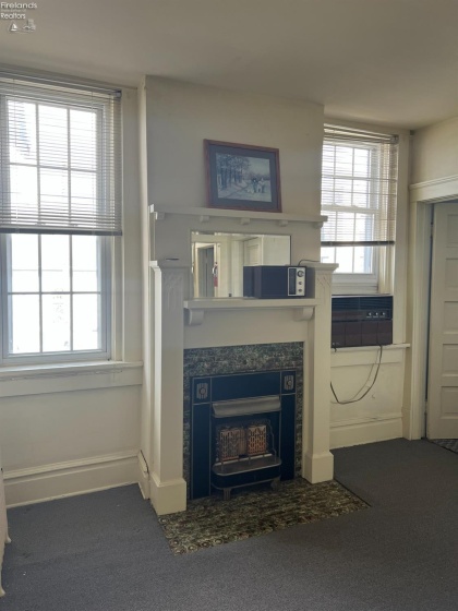 3rd floor decorative fireplace
