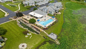 Community clubhouse and pool