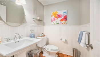 1/2 bath - main floor