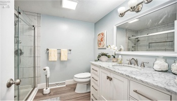 upstairs hallway bathroom
