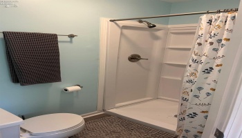 Shower closet in master. Shower closet in master.
