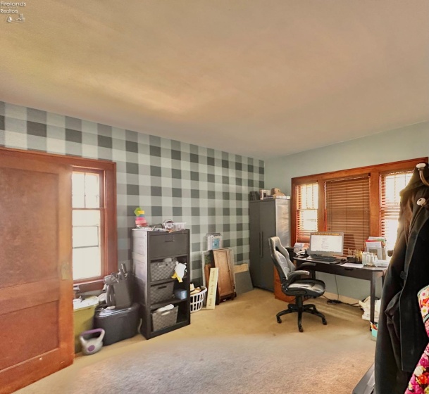 bedroom on main level, currently used as an office
