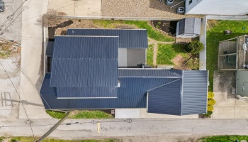 Aerial View of New Metal Roof Aerial View of New Metal Roof