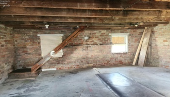 Garage interior. Garage interior.