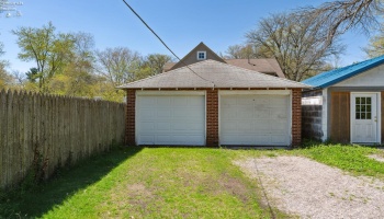 Spacious two-car garage