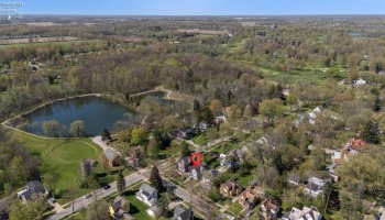 View looking southeast towards the Morgan St reservoir and nature trails