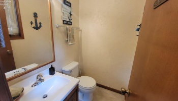 Half Bath off back of the home