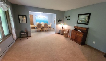 Looking from front door to Living Room and Formal Dining Room