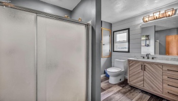 Master Bathroom with updates and walk in shower