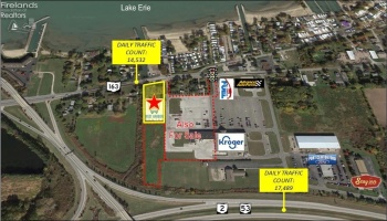 Aerial of site and surrounding area