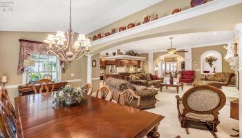 Formal Dining area looking into Great room