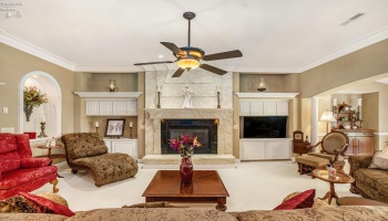Great room and fireplace