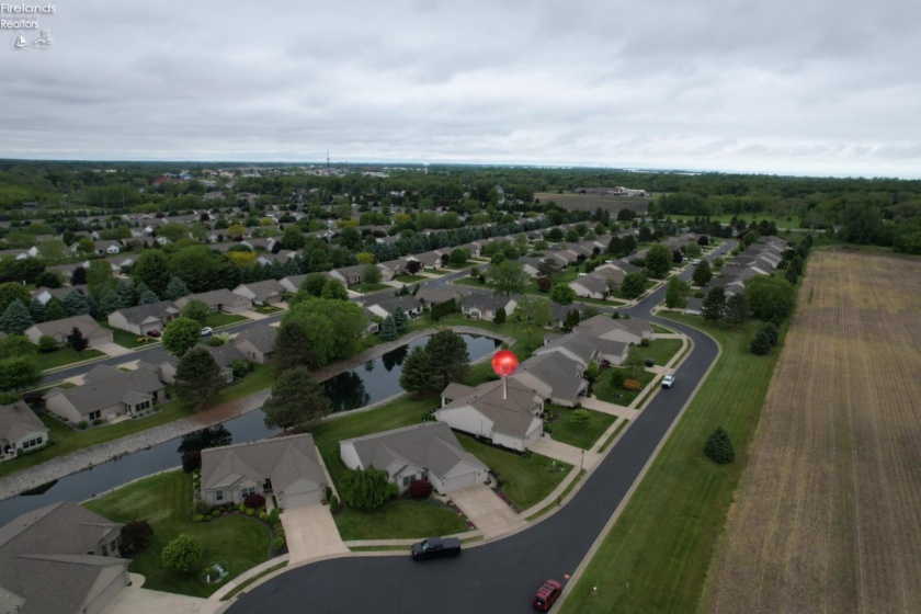 Drone view Side of condo