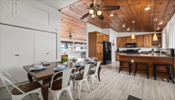 Kitchen and dining area
