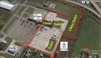 Aerial showing property for sale