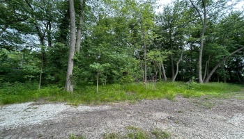 From the north side of the parcel.