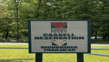 Cassell Reservation, a Lorain County MetroPark, surrounds this house on 2 sides, offering a serene setting.