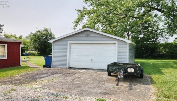 Detached garage.
