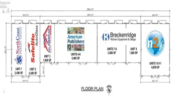floor plan showing tenants