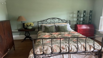 Bedroom at the top of stairs