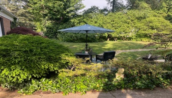 Lovely .5 acre grounds.