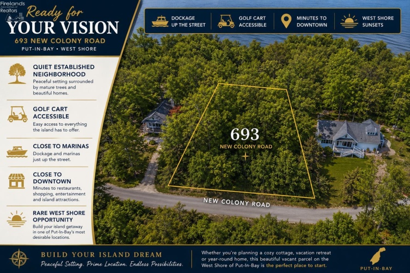 693 New Colony, Put-In-Bay, 43456, ,Land,For Sale,New Colony,20262334